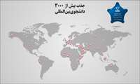 جذب بیش از 3000 دانشجوی بین‌المللی و قرار گرفتن در رتبه اول دانشگاه‌های کشور از لحاظ جذب دانشجوی خارجی